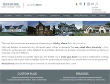 Tablet Screenshot of highmark-builders.com
